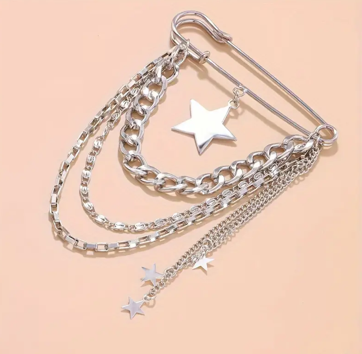 Prendedor Cadenas Star