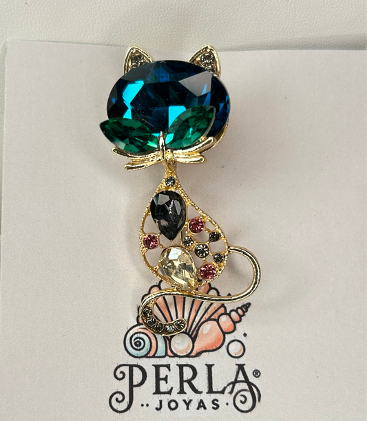 Prendedor gato elegante