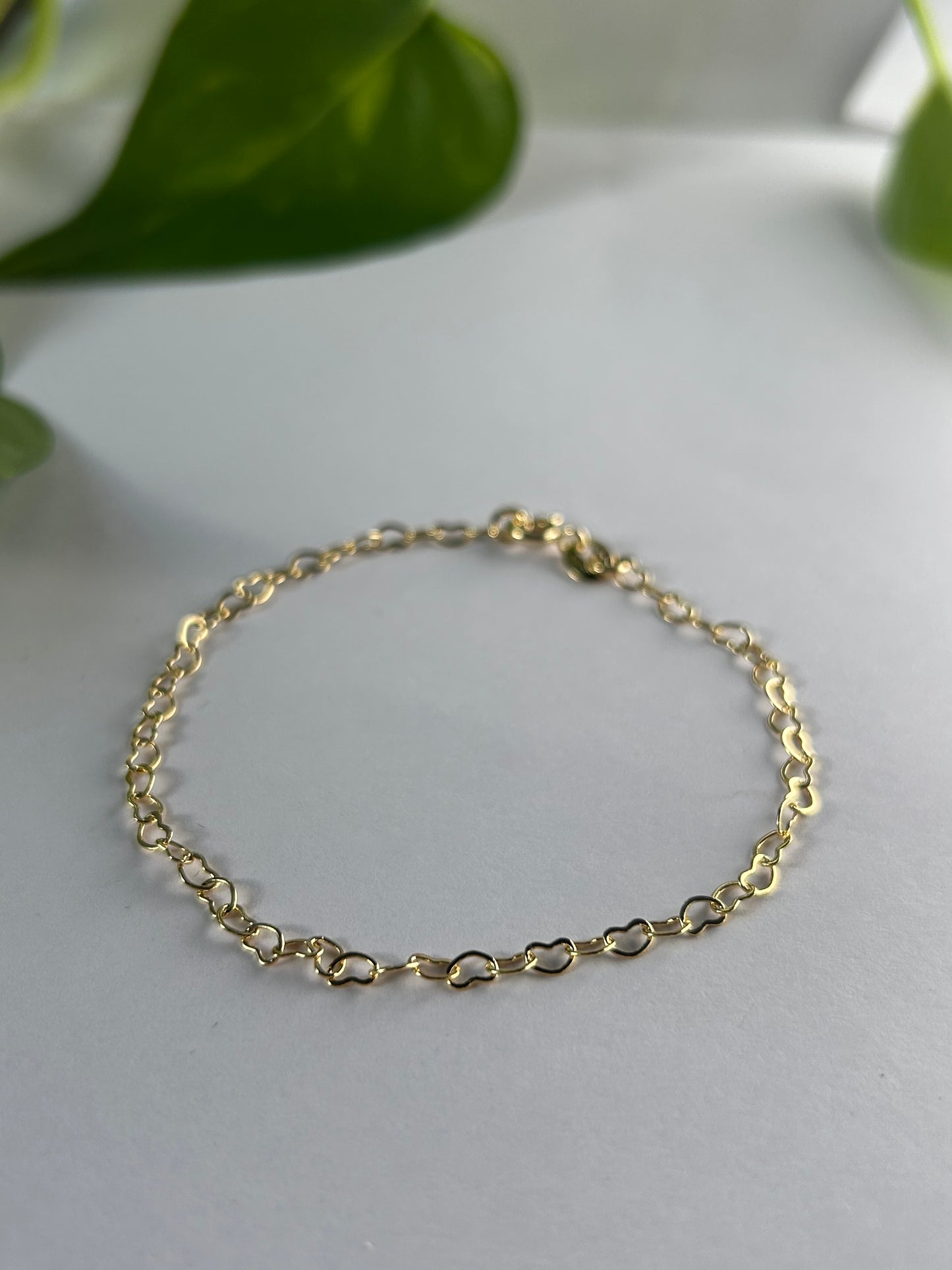 Pulsera corazones calados