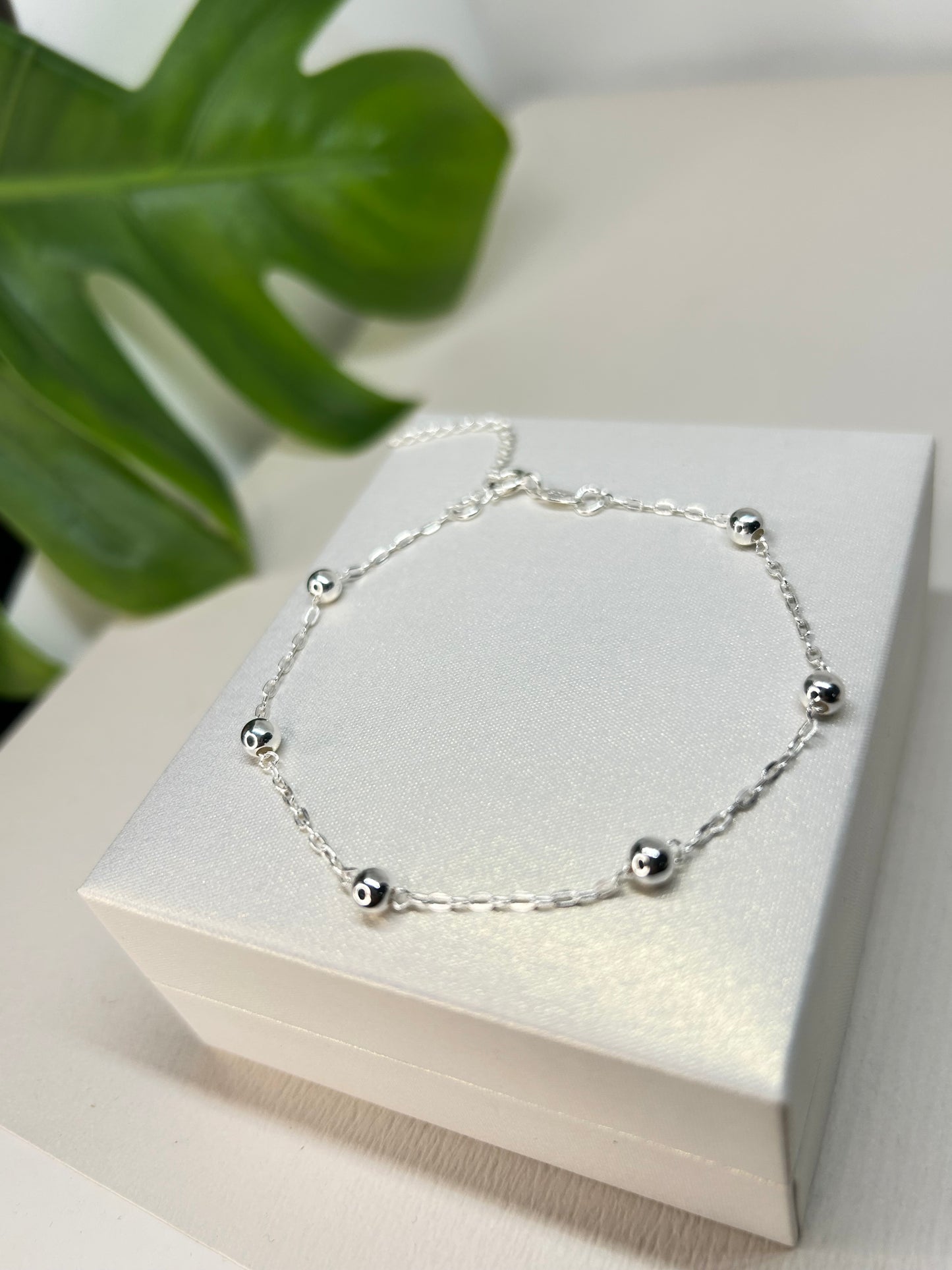 Pulsera Plata Esferas