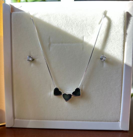 Conjunto tres corazones