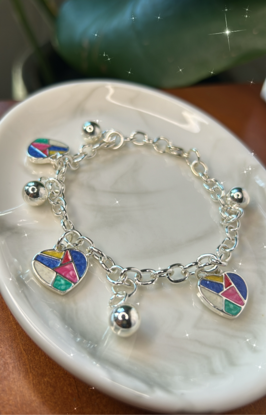 Pulsera dijes corazón