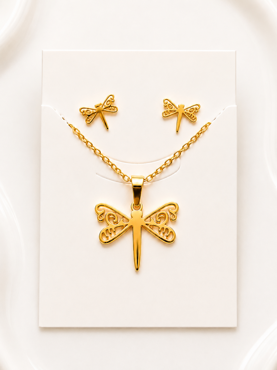 Conjunto Libélula Gold