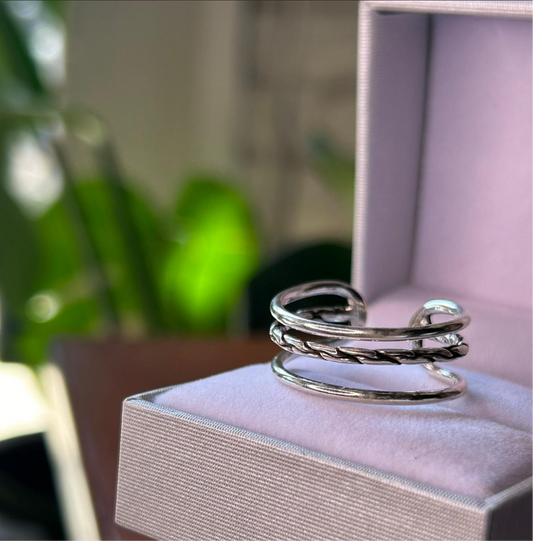 Anillo triple Bali