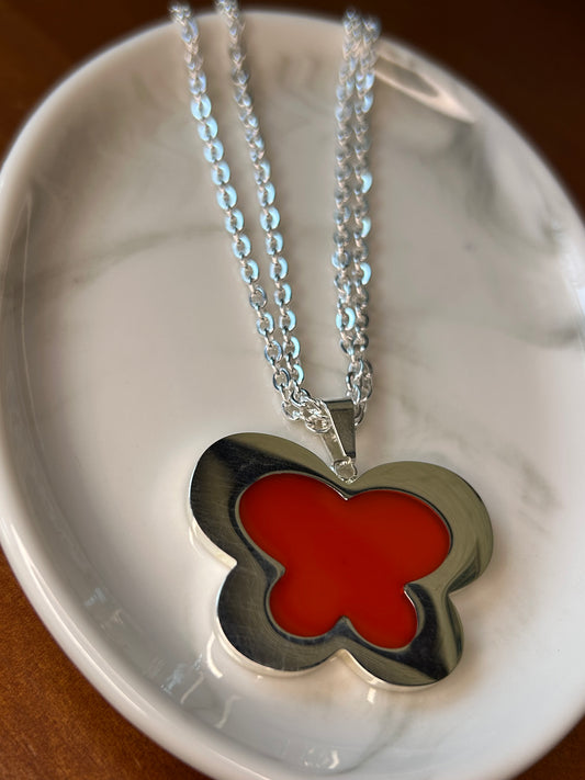 Conjunto mariposa roja