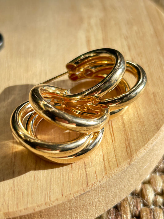 Aros círculo triple