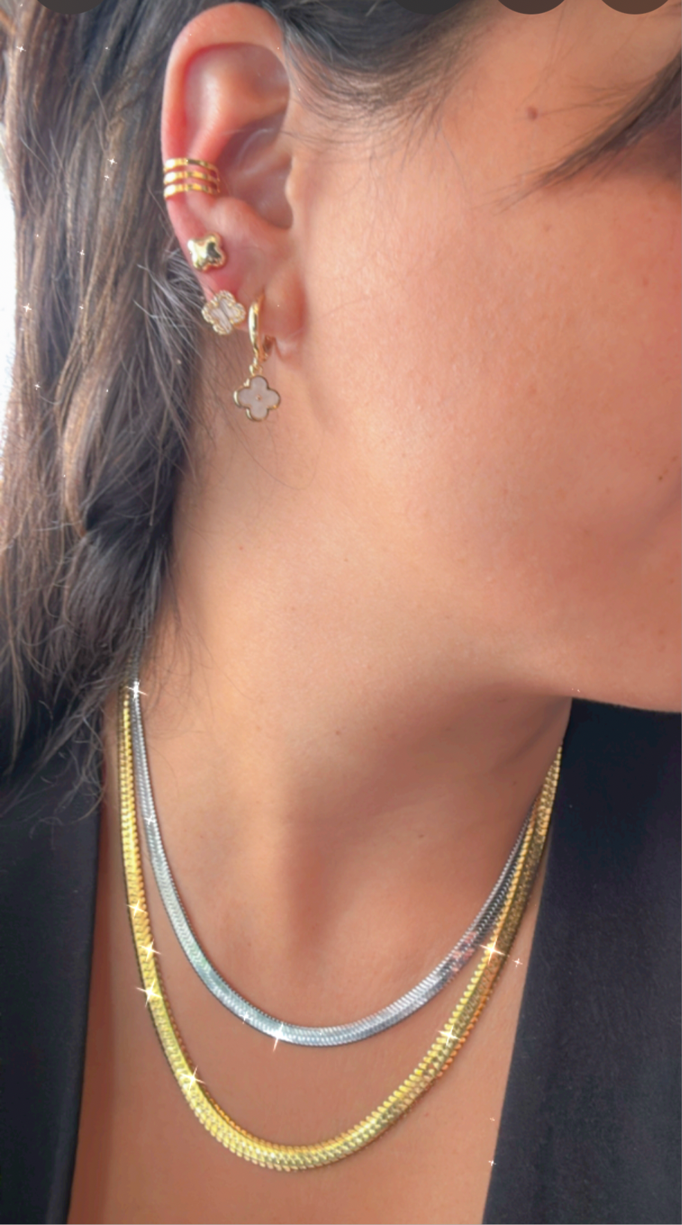 Cadena serpentina ancha