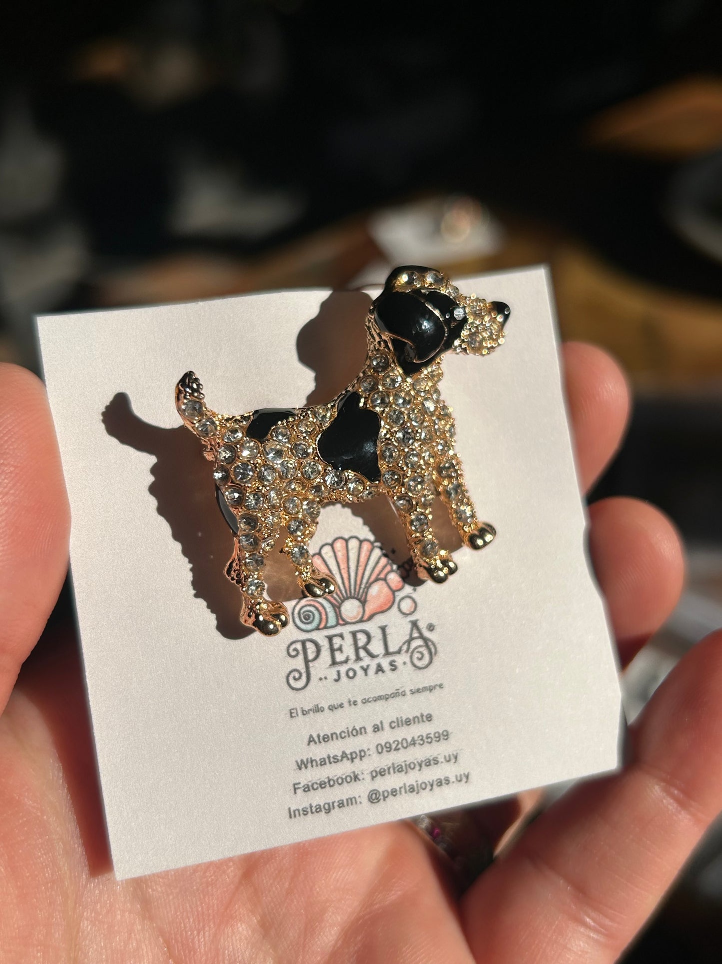 Prendedor perrito manchas