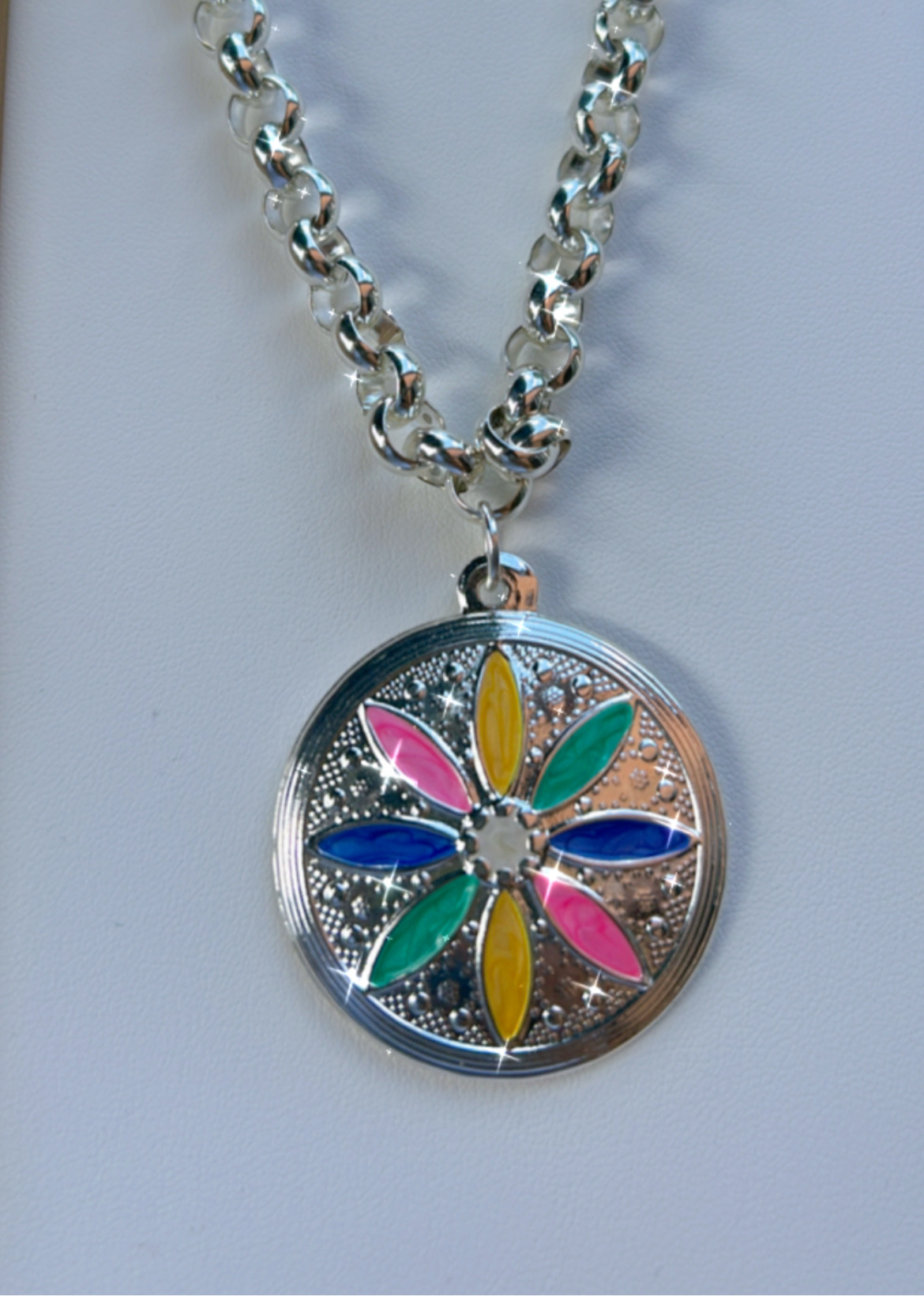 Conjunto flor resina