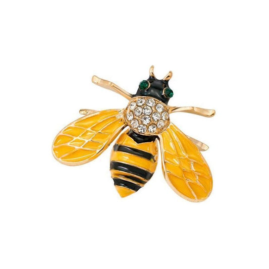 Prendedor abeja amarilla