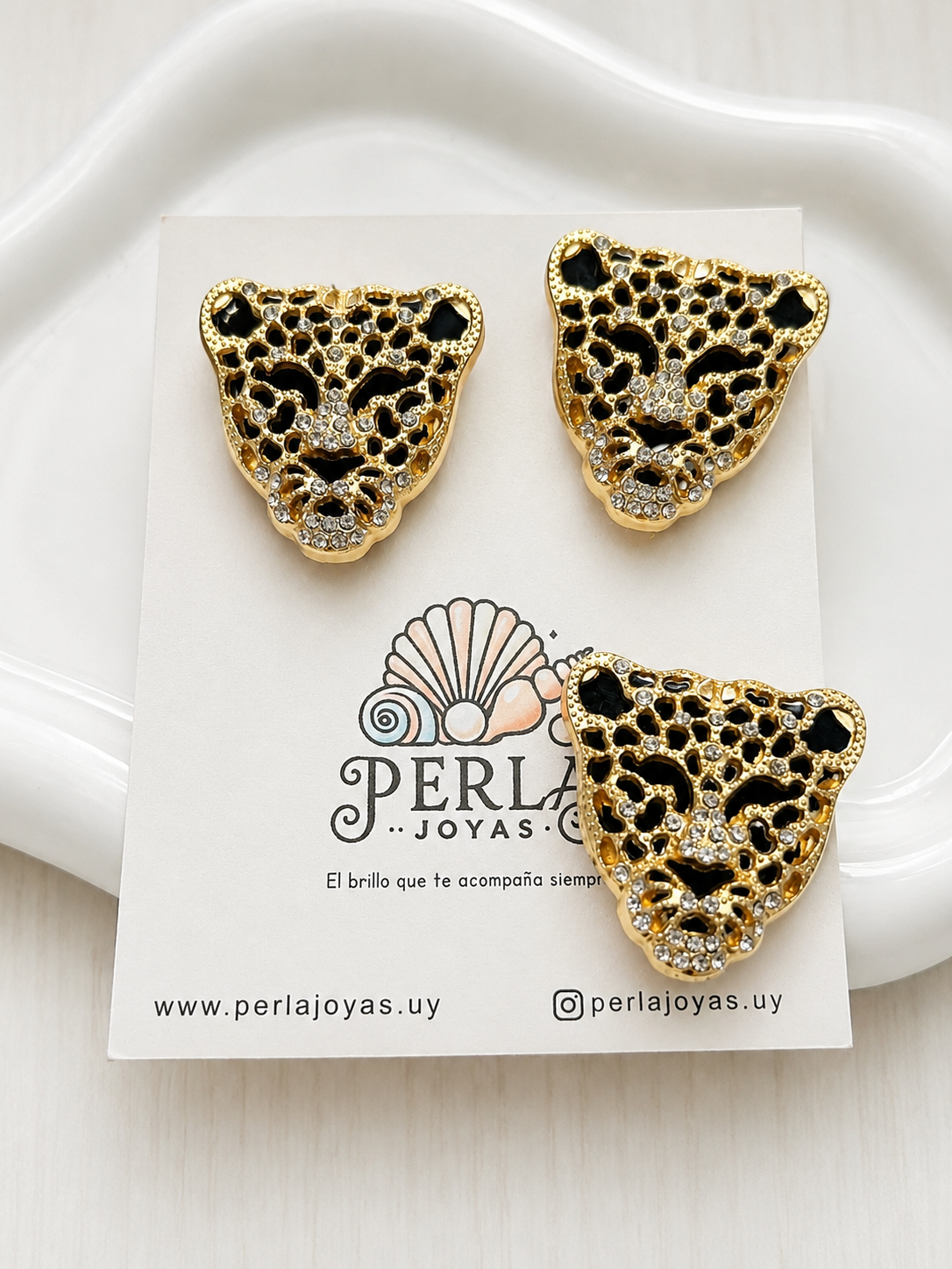 Cubrebotones Leopardo Luxe
