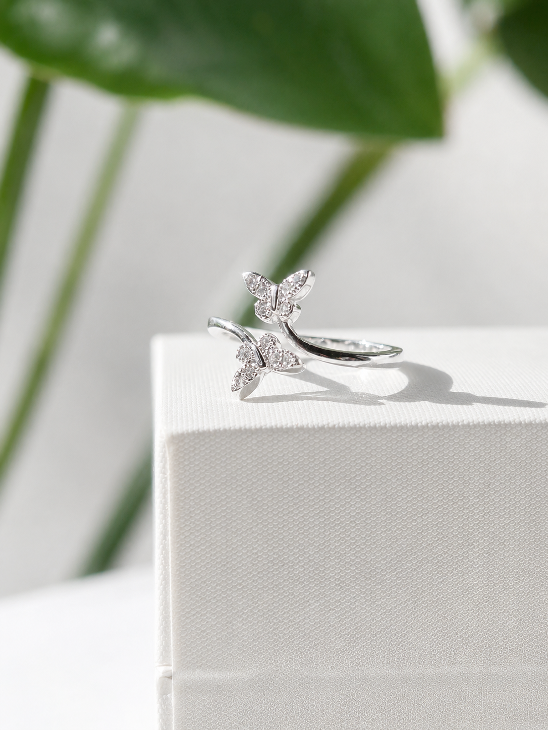 Anillo Mariposas Cristal