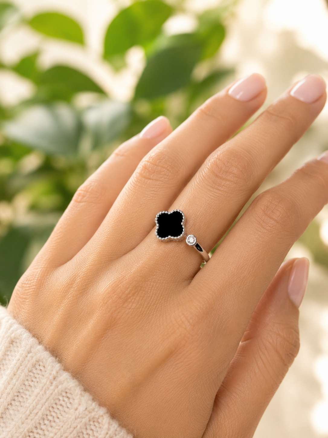 Anillo Trébol Noir