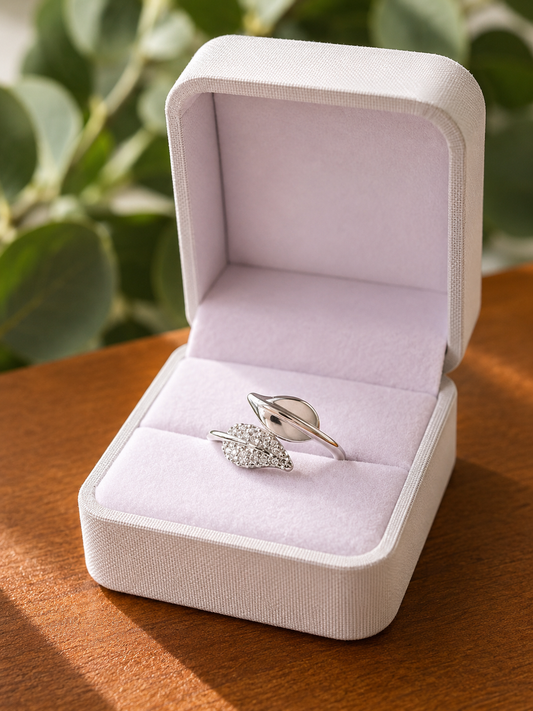 Anillo Doble Hoja Shine