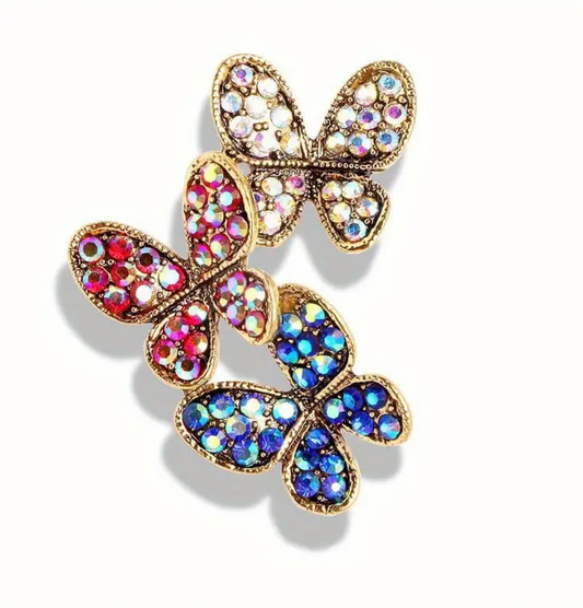 Prendedor 3 mariposas