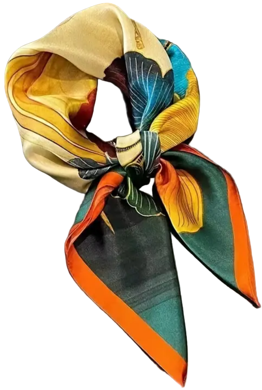 Pañuelo Satinado Flores