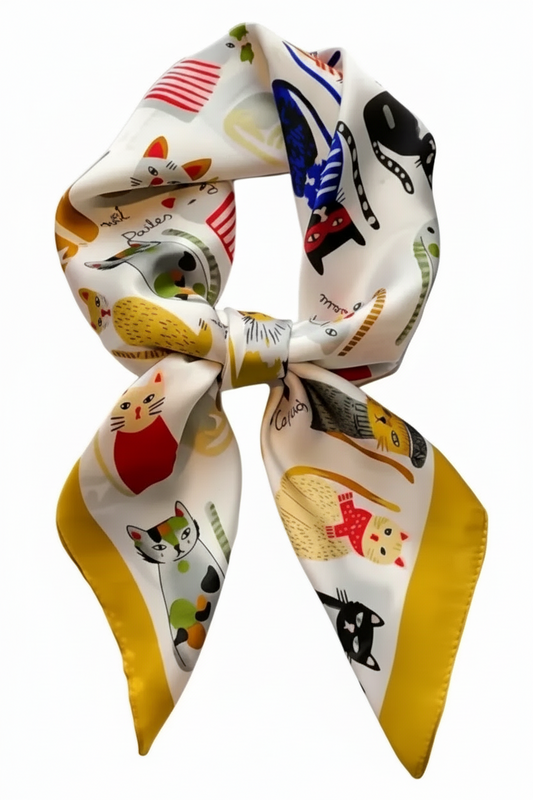 Pañuelo Satinado Gatitos Disfraz