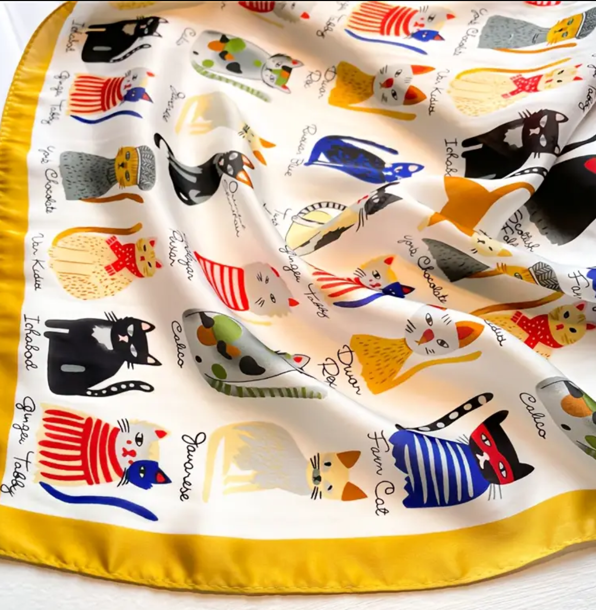 Pañuelo Satinado Gatitos Disfraz