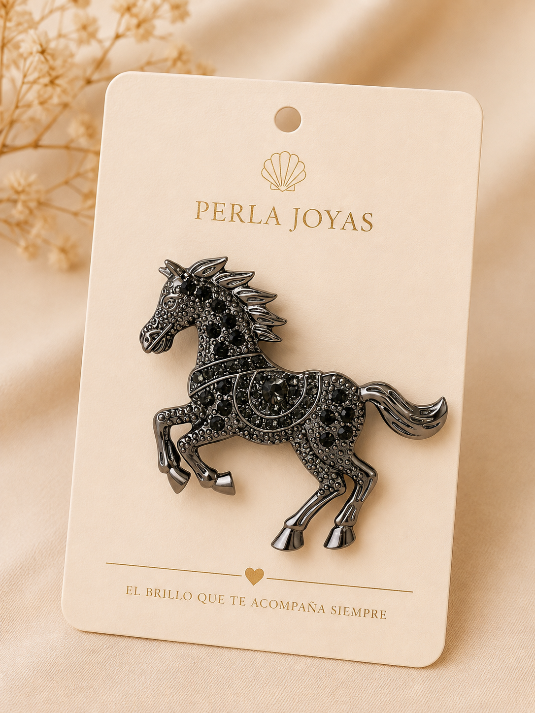 Prendedor Caballo Black