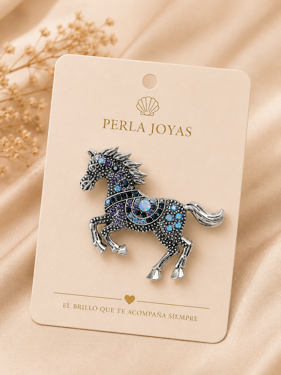 Prendedor Caballo Blue