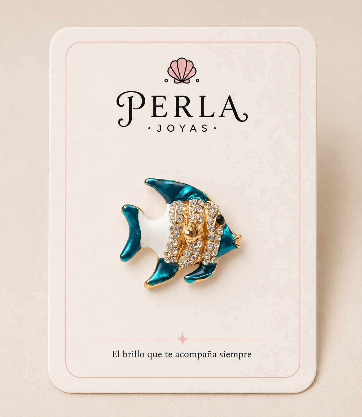Prendedor Glam Marino