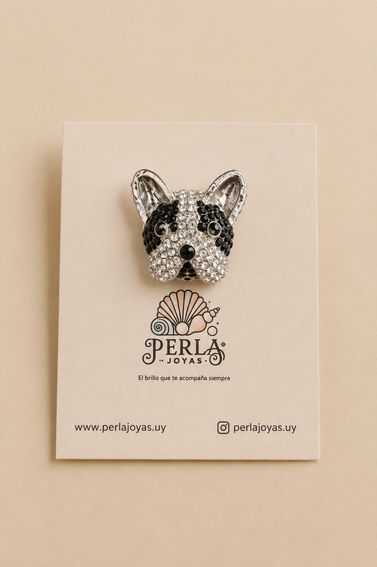 Prendedor Frenchie Glam