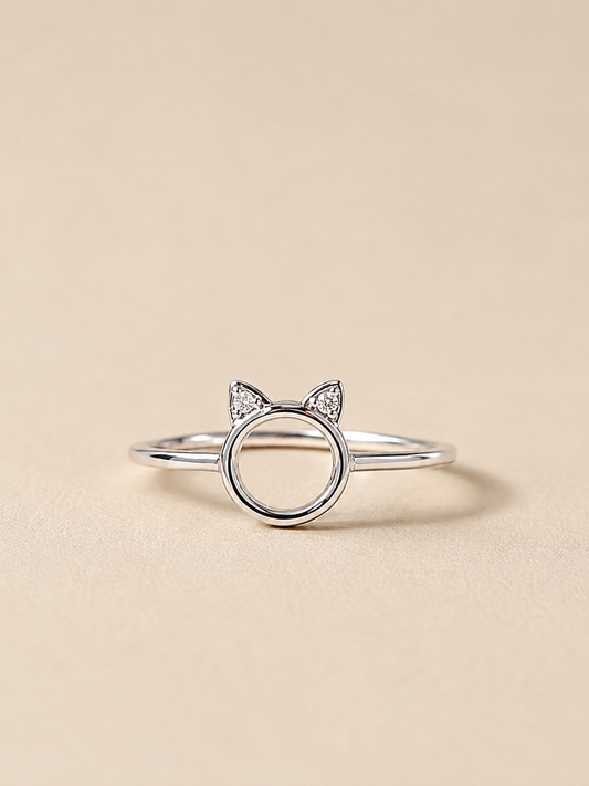 Anillo Silueta Felina