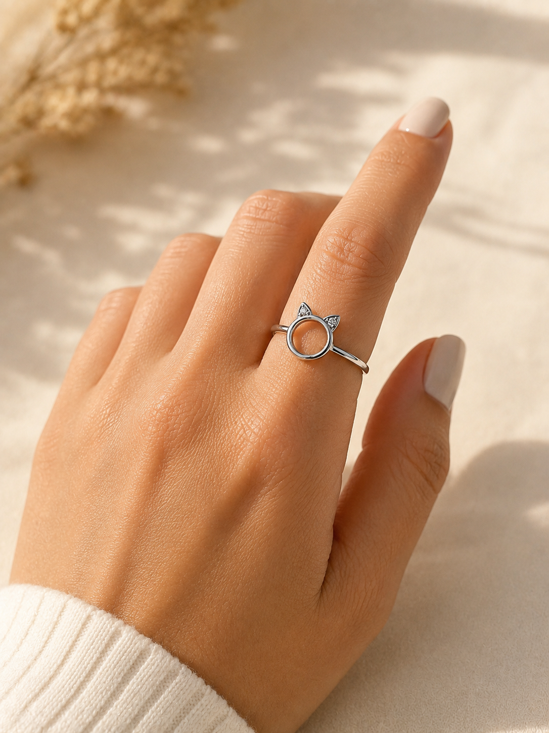 Anillo Silueta Felina