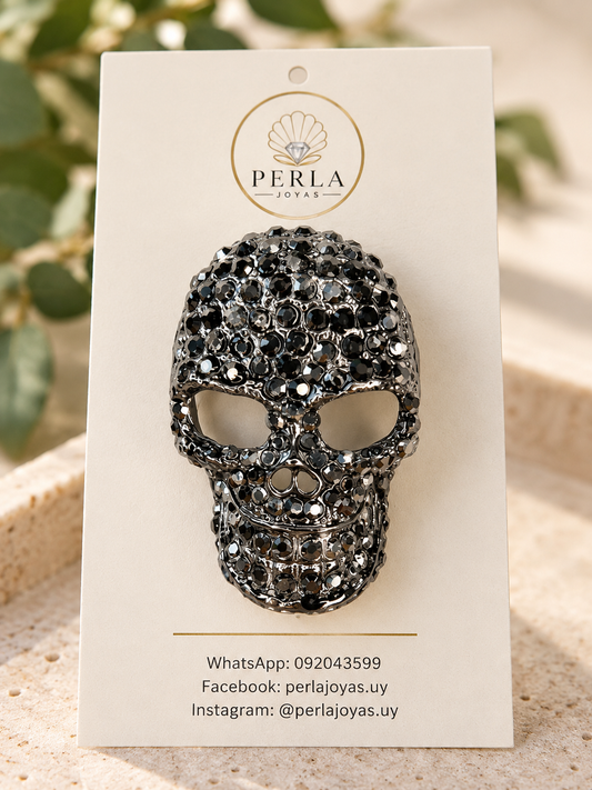Prendedor Skull Black