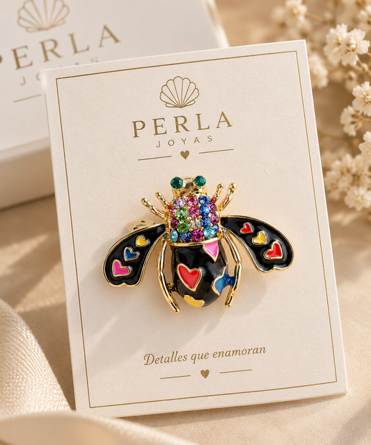 Prendedor Bee Multicolor