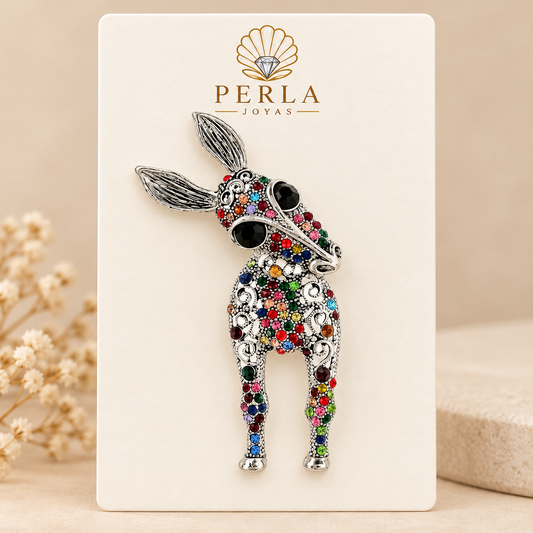 Prendedor Burro Vintage