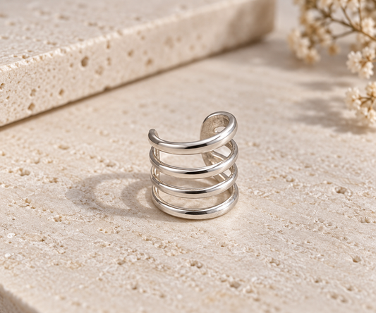 Ear Cuff Cuatro Líneas