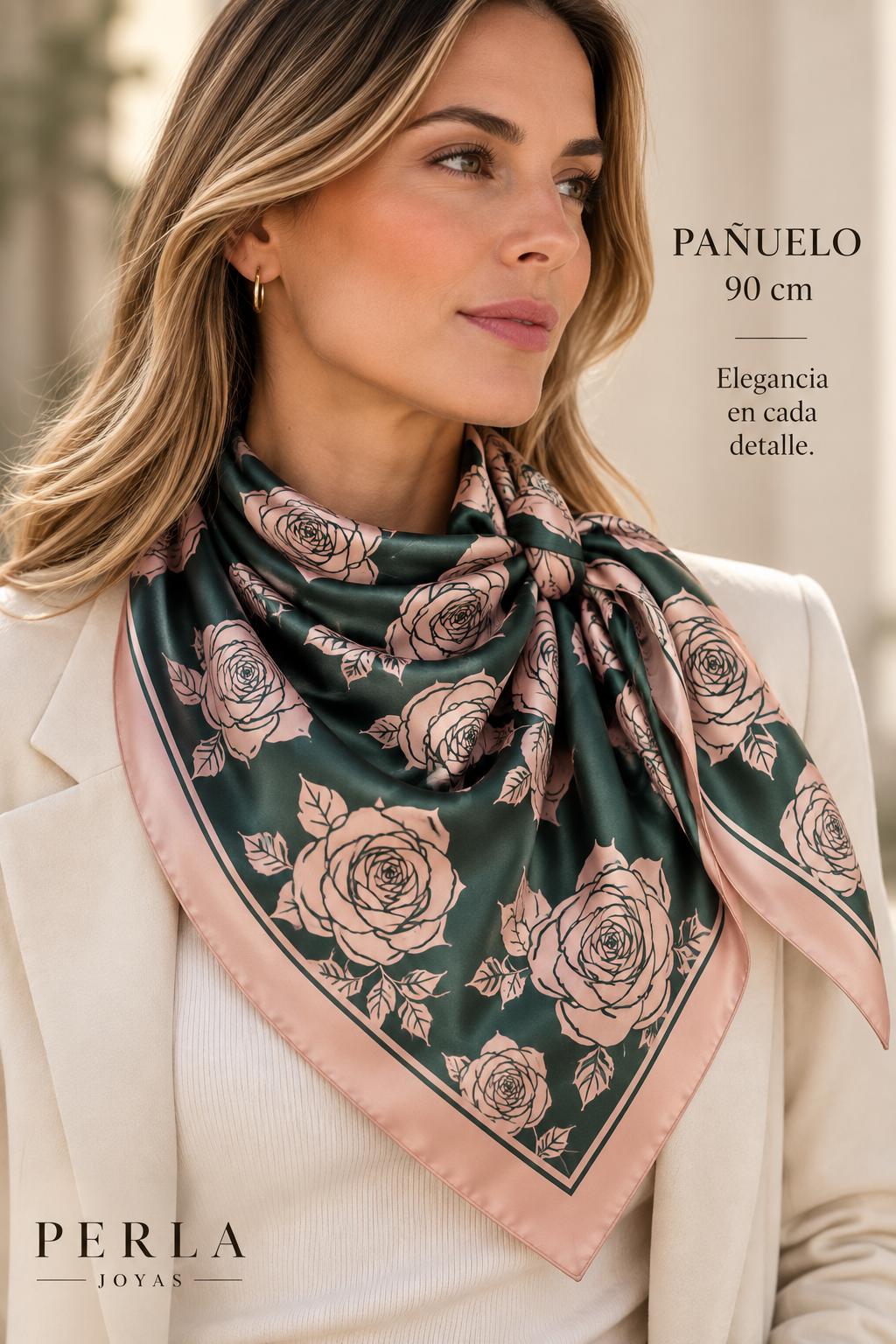 Pañuelo Rosé Esmeralda