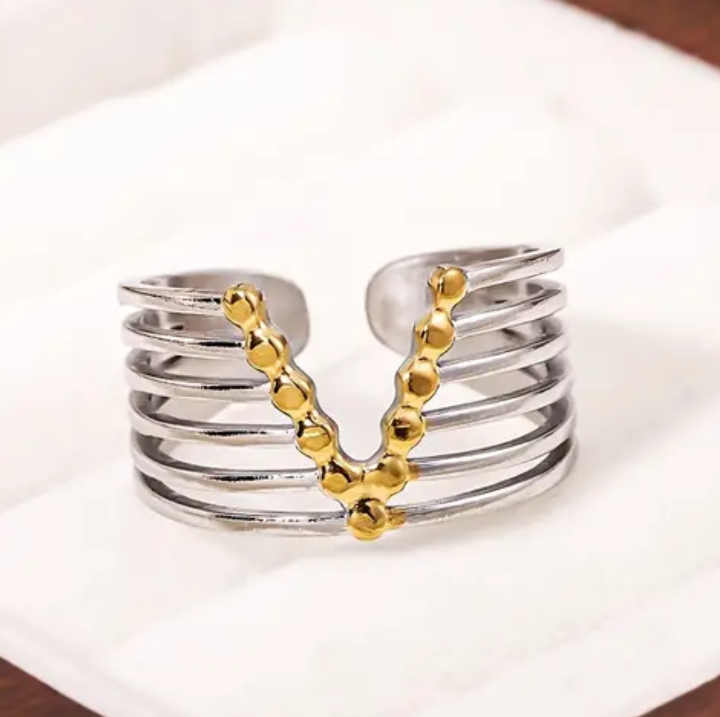 Anillo Bi color