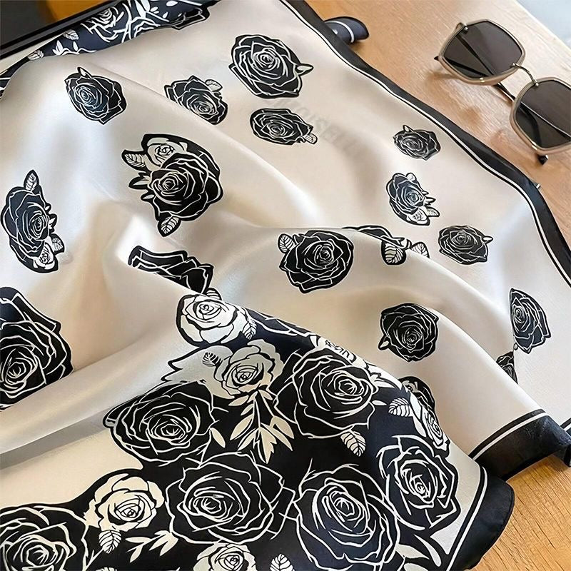 Pañuelo Satén Rosas